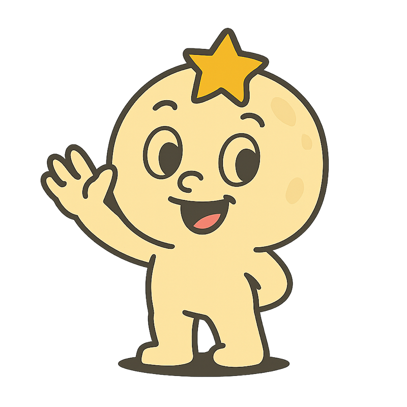 MOON character in an adventurous pose