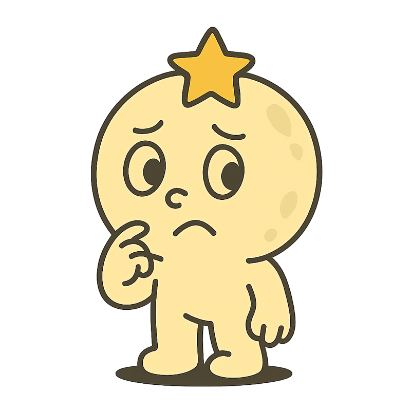 MOON character in a helpful pose